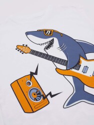 Guitarist Shark Boy T-shirt&Harem Pants Set - 5