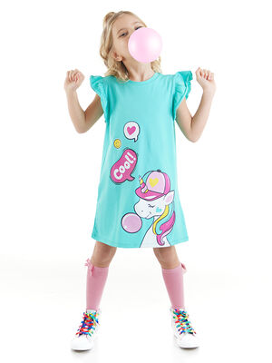 Gummy Unicorn Girl Dress