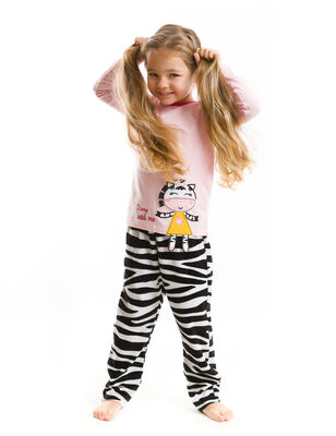 Happy Zebra Girl Pyjama Set - 1