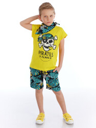 Hawaii Pirate Boy T-shirt&Shorts&Bandana Set - 1