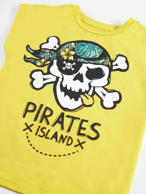 Hawaii Pirate Boy T-shirt&Shorts&Bandana Set - 5