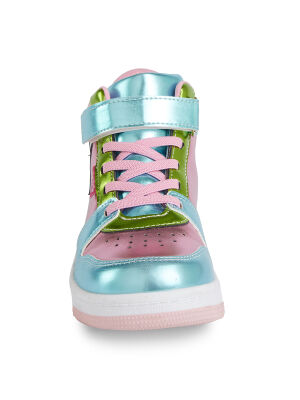 Heart Hologram Girl High Top Sneakers - 3