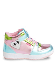 Heart Hologram Girl High Top Sneakers - 4