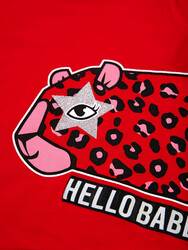 Hello Leo Girl T-shirt&Pants Set - Thumbnail