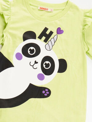 Hello Pandacorn Kız Çocuk T-shirt Pantolon Takım - 5