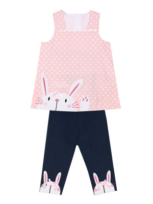 Hello Rabbit Pink Tunic Set - 3