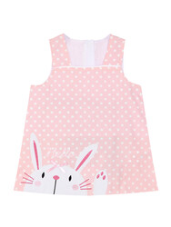 Hello Rabbit Pink Tunic Set - Thumbnail
