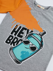 Hey Bro Erkek Çocuk Çocuk T-shirt Pantolon Takım - Thumbnail