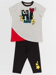 Hi Babe Girl T-shirt&Leggings Set - 3