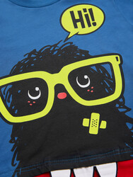 Hi Monster Erkek Çocuk T-shirt Pantolon Takım - Thumbnail