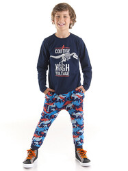High Voltage Boy T-shirt&Pants Set - Thumbnail