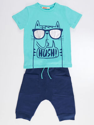 Hush Boy T-shirt&Capri Set - 3