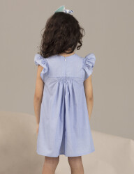 İndigo Colored Girl Dress - 2