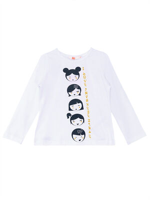 Japon Uzun Kollu Kız Çocuk T-Shirt