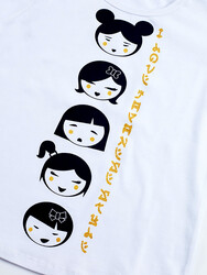 Japon Uzun Kollu Kız Çocuk T-Shirt - Thumbnail