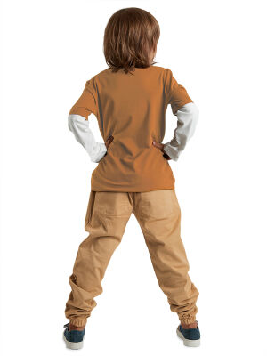 Jeep Mood Brown/Beige Boy Gabardine Set - 2