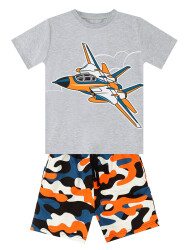 Jet Camo Boy T-shirt&Shorts Set - 3