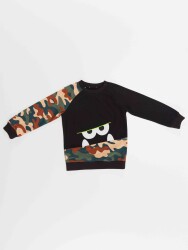 Kamuflaj Canavar Erkek Çocuk Sweatshirt - 3