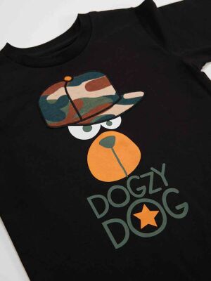 Kamuflaj Köpek Erkek Çocuk T-shirt Pantolon Takım - 5