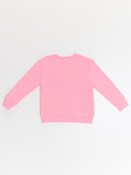 Kedicik Kız Çocuk Pembe Sweatshirt - 4