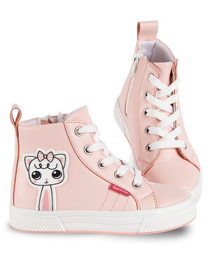 Kedicik Pembe Kız Çocuk Sneakers Spor Ayakkabı