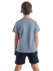 Kepçe İşte Erkek Çocuk T-shirt Şort Takım - Thumbnail