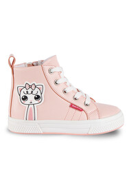 Kitten Girl Pink Sneakers - Thumbnail