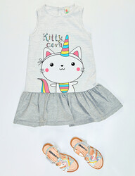 Kittycorn Cotton Girl Dress - 3