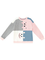 Kitty&Teddy Girl Color Block Sweatshirt - 3