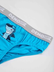 Köpekbalığı Erkek Çocuk Mavi Atlet Slip Takım - Thumbnail