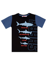 Köpekbalığı Erkek Çocuk T-shirt Şort Takım - Thumbnail