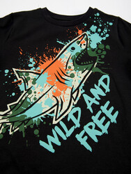 Köpekbalığı Erkek Çocuk T-shirt Pantolon Takım - Thumbnail