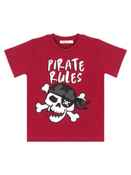 Korsan Kuralı Erkek Çocuk T-shirt Kapri Şort Takım - Thumbnail