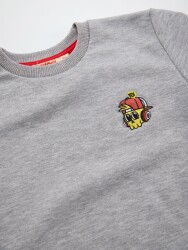 Kurukafa Erkek Çocuk Gri Sweatshirt - 5