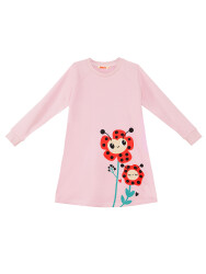 Lady Bug Flower Girl Pink Dress - 3