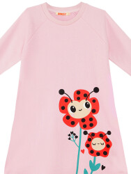 Lady Bug Flower Girl Pink Dress - 5