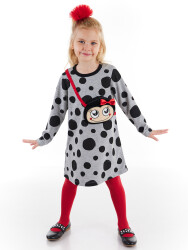 Lady Bug Grey Girl Dress - 1