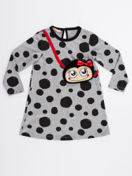 Lady Bug Grey Girl Dress - 3