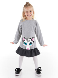 Lady Cat Kız Çocuk Elbise - Thumbnail