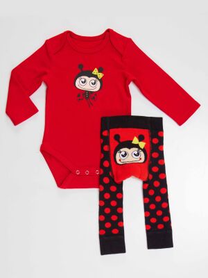 Ladybug Baby Girl Leggings+Bodysuit Set - 5