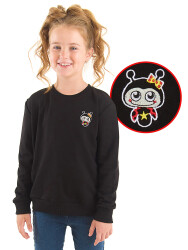 Ladybug Girl Black Sweatshirt - 1