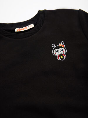 Ladybug Girl Black Sweatshirt - 5