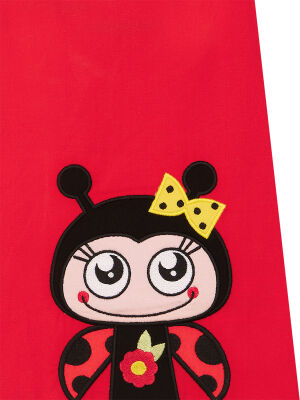 Ladybug Girl Red Poplin Dress - 5