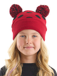 Ladybug Pompom Girl Beanie - 1