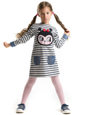 Ladybug Striped Dress - 1