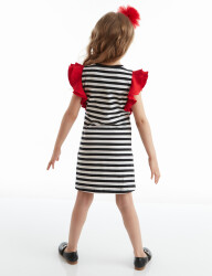 Ladybug Striped Girl Dress - 2