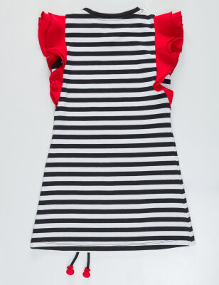 Ladybug Striped Girl Dress - 4