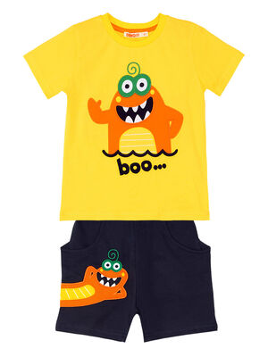 Lake Monster Erkek Çocuk T-shirt Şort Takım