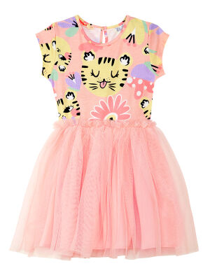 Leo&Flowers Girl Pink Tulle Dress - 3