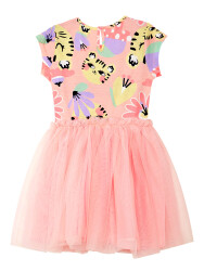 Leo&Flowers Girl Pink Tulle Dress - 4